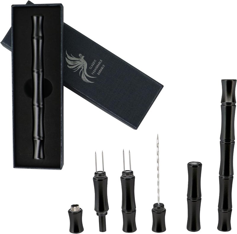 CaLeQi Cigar Punch, Cigar Draw Enhancer Nubber and Cigar Punch 3 in 1 The Cigar Punch for All Cigars is a Practical and Essential Cigar Accessories for Cigar Lovers - Image 1